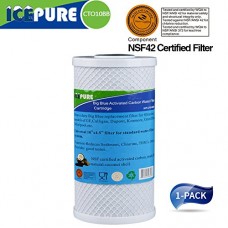 Icepure ICP-CTO10BB-1PACK Whole house big blue activated carbon water filter compatible with Pentek EP series  NSF certified Filter. - B074FVX7JL